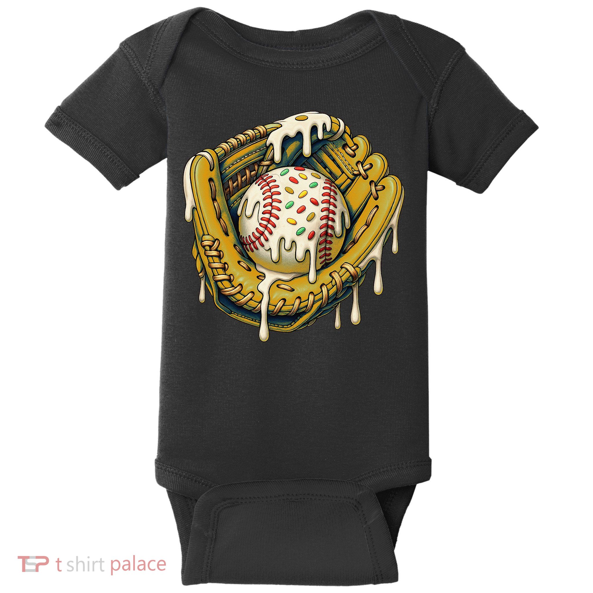 Baseball Drip For Ice Cream Drip Respect The Drip Baby Bodysuit