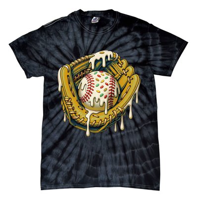Baseball Drip For Ice Cream Drip Respect The Drip Tie-Dye T-Shirt