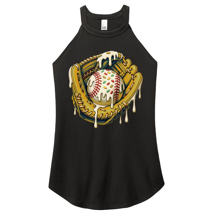 Baseball Drip For Ice Cream Drip Respect The Drip Women's Perfect Tri Rocker Tank