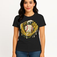 Baseball Drip For Ice Cream Drip Respect The Drip Womens T-Shirt