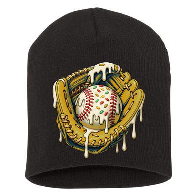 Baseball Drip For Ice Cream Drip Respect The Drip Short Acrylic Beanie
