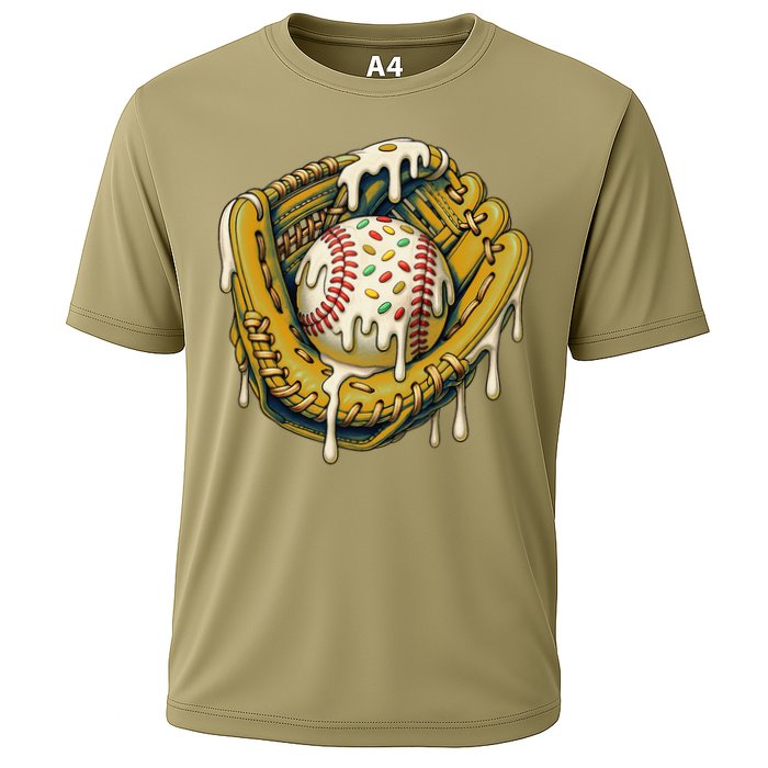 Baseball Drip For Ice Cream Drip Respect The Drip Cooling Performance Crew T-Shirt