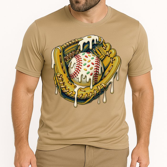 Baseball Drip For Ice Cream Drip Respect The Drip Cooling Performance Crew T-Shirt