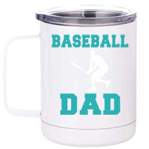 Baseball Dad Funny Gift 12 oz Stainless Steel Tumbler Cup