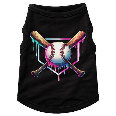 Baseball Drip For Ice Cream Respect The Drip Doggie Tank
