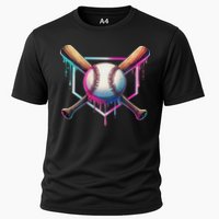 Baseball Drip For Ice Cream Respect The Drip Cooling Performance Crew T-Shirt
