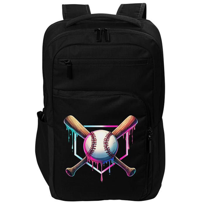 Baseball Drip For Ice Cream Respect The Drip Impact Tech Backpack