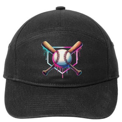 Baseball Drip For Ice Cream Respect The Drip 7-Panel Snapback Hat