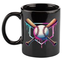 Baseball Drip For Ice Cream Respect The Drip 11oz C Handle Ceramic Mug
