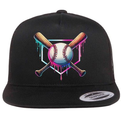 Baseball Drip For Ice Cream Respect The Drip Flatbill Hat