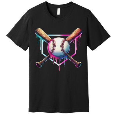 Baseball Drip For Ice Cream Respect The Drip Premium T-Shirt