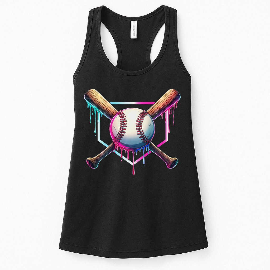 Baseball Drip For Ice Cream Respect The Drip Womens Tank Top