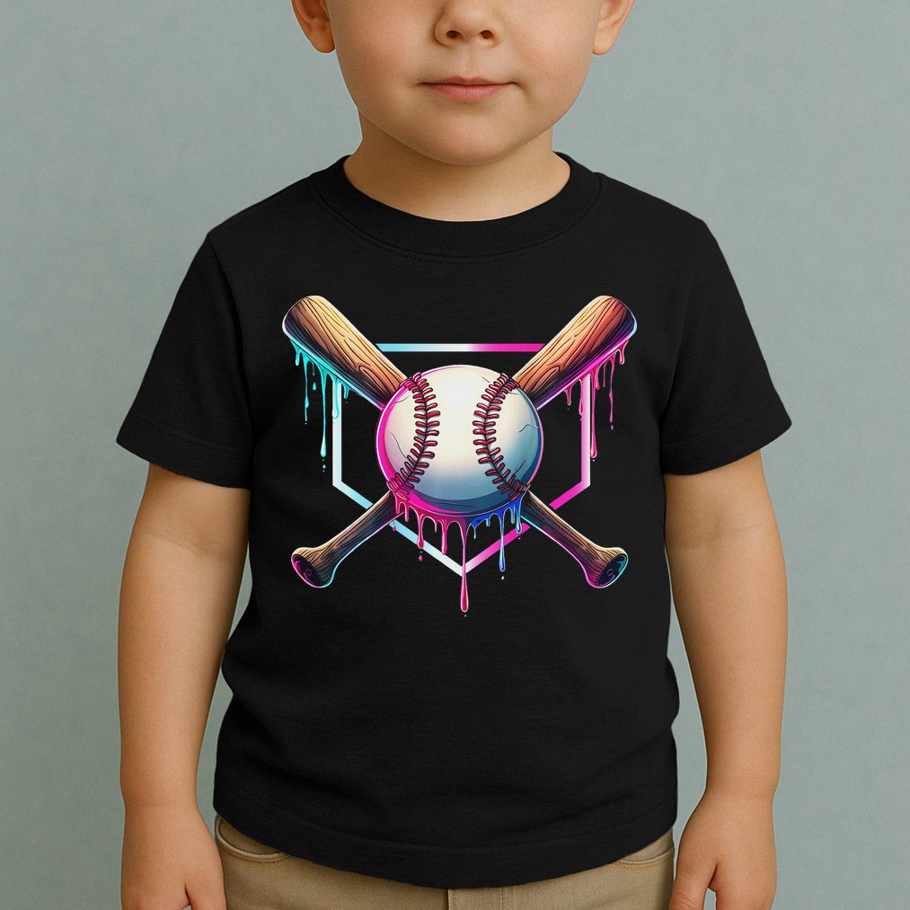 Baseball Drip For Ice Cream Respect The Drip Toddler T-Shirt