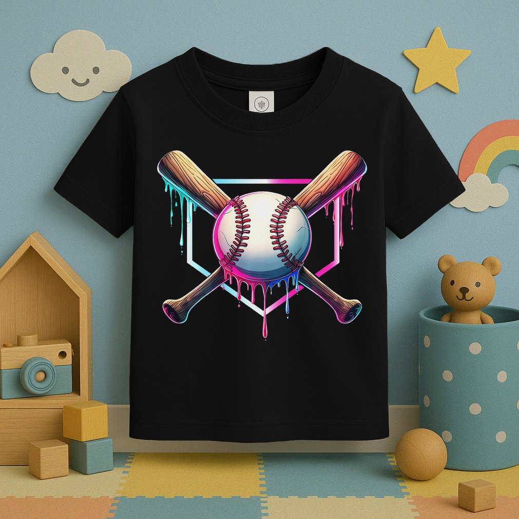 Baseball Drip For Ice Cream Respect The Drip Toddler T-Shirt