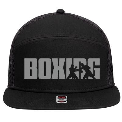 Boxing Design For Boxer Boxing 7 Panel Mesh Trucker Snapback Hat