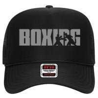 Boxing Design For Boxer Boxing High Crown Mesh Back Trucker Hat