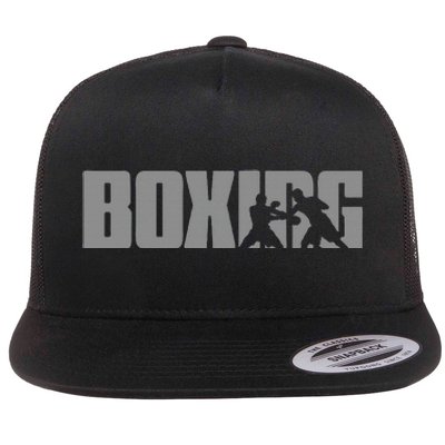 Boxing Design For Boxer Boxing Flat Bill Trucker Hat