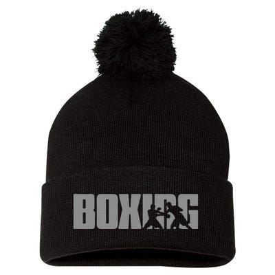 Boxing Design For Boxer Boxing Pom Pom 12in Knit Beanie