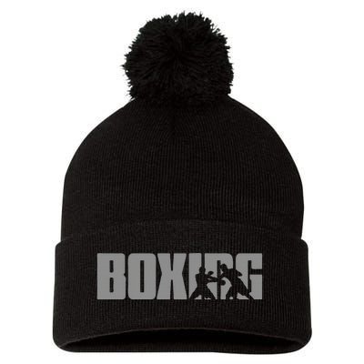 Boxing Design For Boxer Boxing Pom Pom 12in Knit Beanie