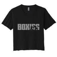 Boxing Design For Boxer Boxing Women's Crop Top Tee