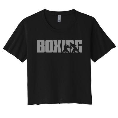 Boxing Design For Boxer Boxing Women's Crop Top Tee