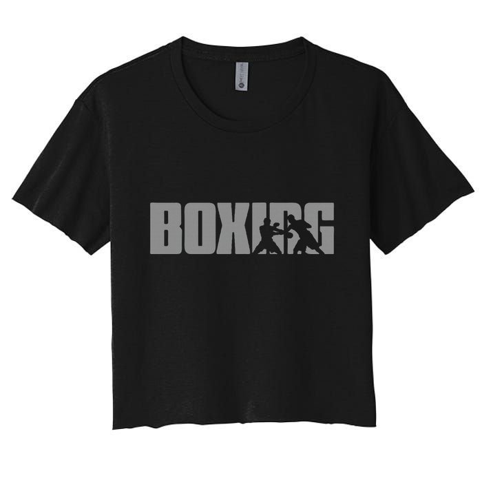 Boxing Design For Boxer Boxing Women's Crop Top Tee