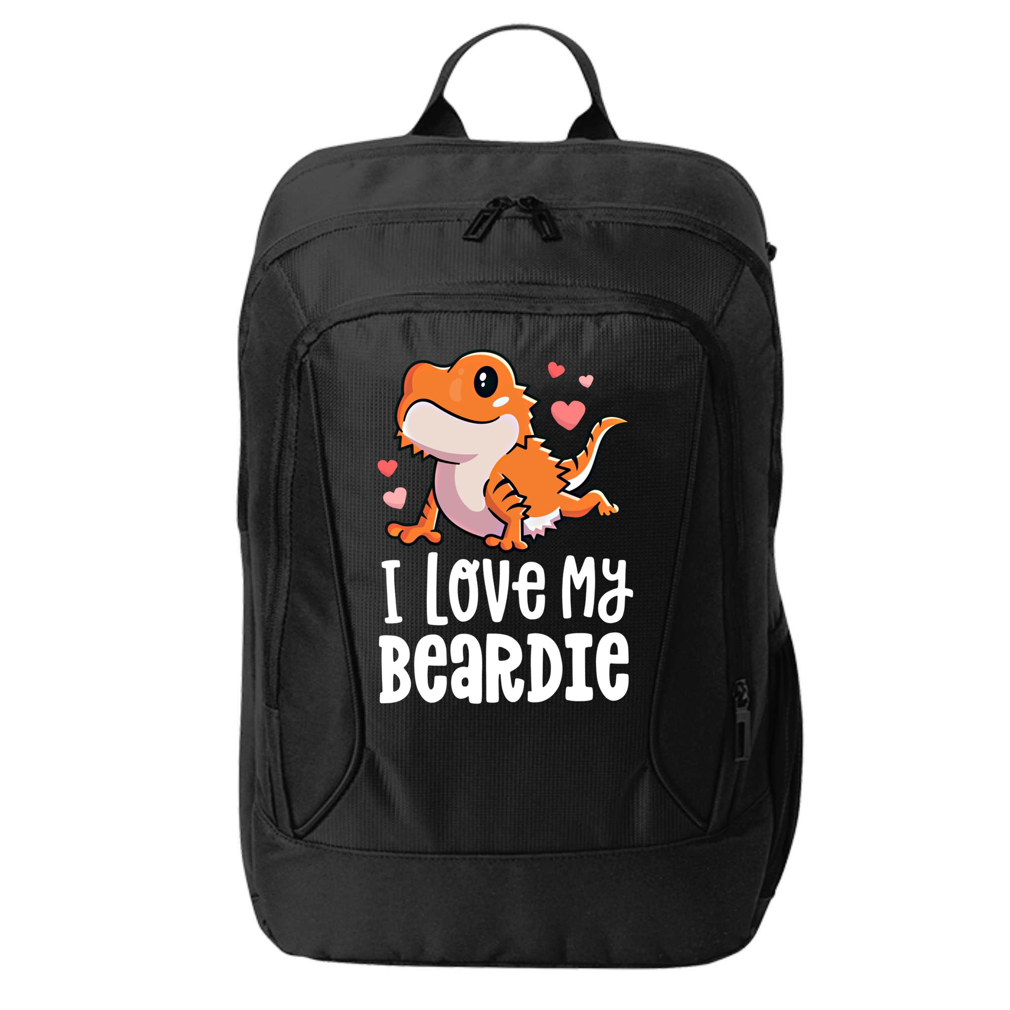Bearded Dragon Funny Gift I Love My Beardie Gift Funny Gift City Backpack