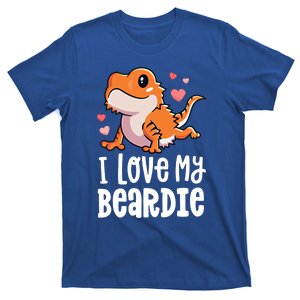 Bearded Dragon Funny Gift I Love My Beardie Gift Funny Gift T-Shirt