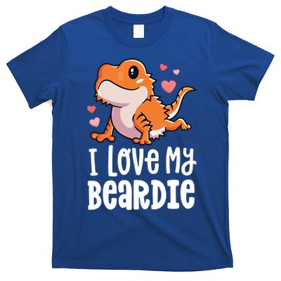 Bearded Dragon Funny Gift I Love My Beardie Gift Funny Gift T-Shirt