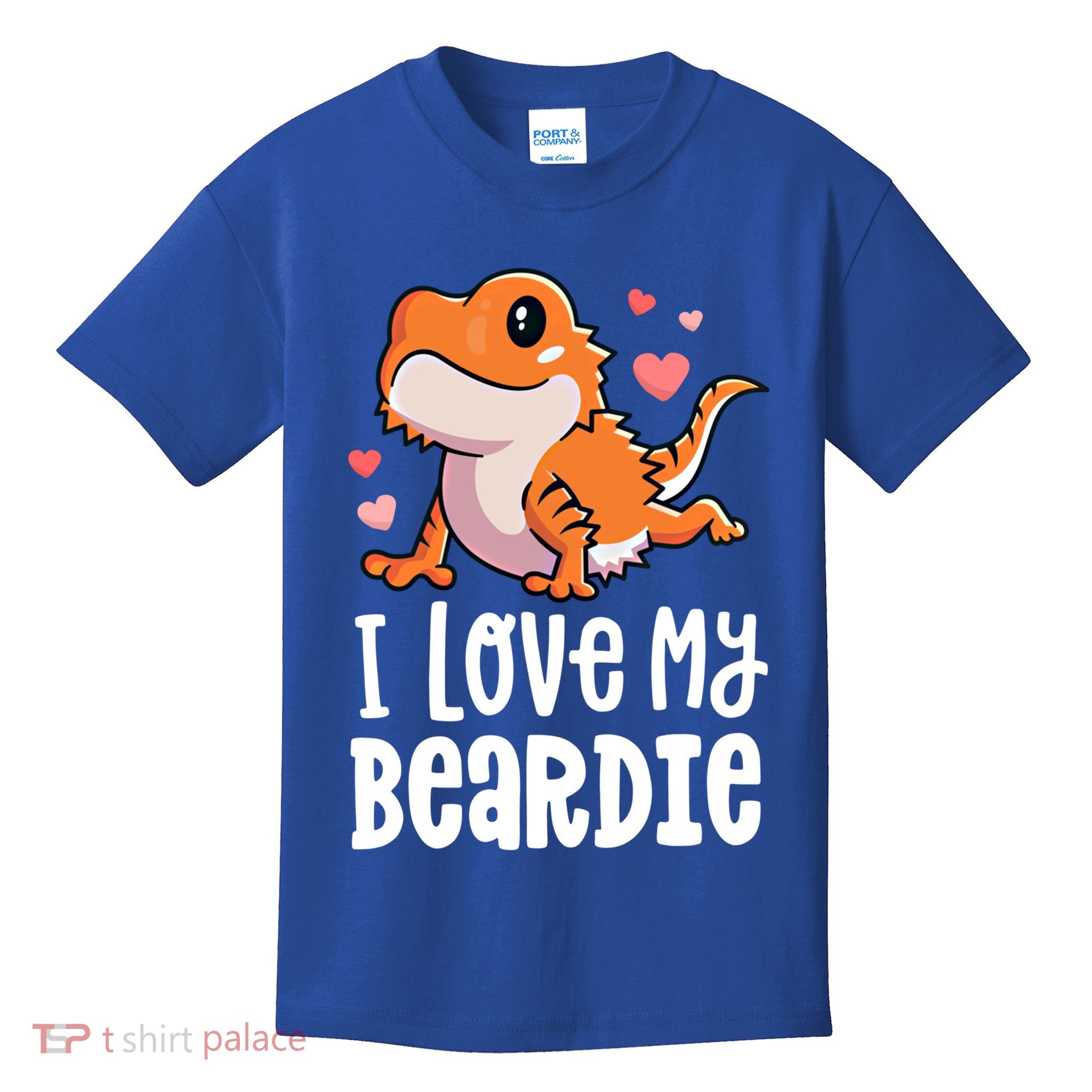 Bearded Dragon Funny Gift I Love My Beardie Gift Funny Gift Kids T-Shirt