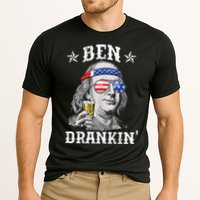Ben Drankin Funny 4th Of July Cooling Performance Crew T-Shirt