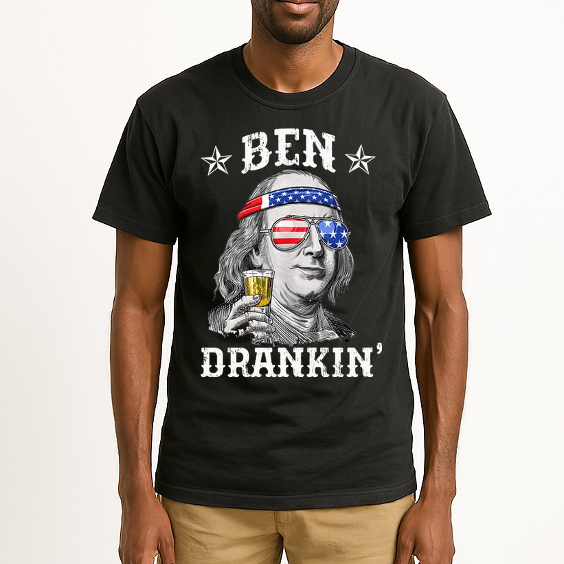 Ben Drankin Funny 4th Of July Tall T-Shirt