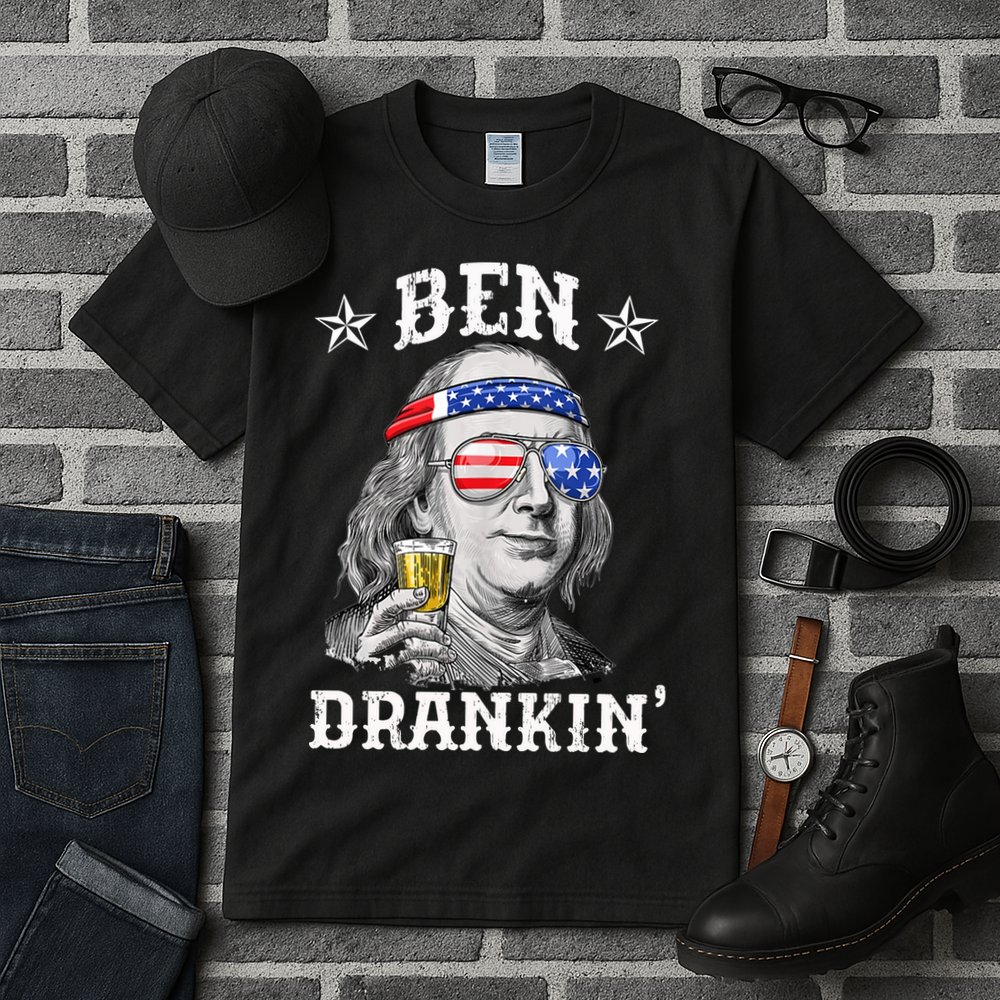 Ben Drankin Funny 4th Of July Tall T-Shirt