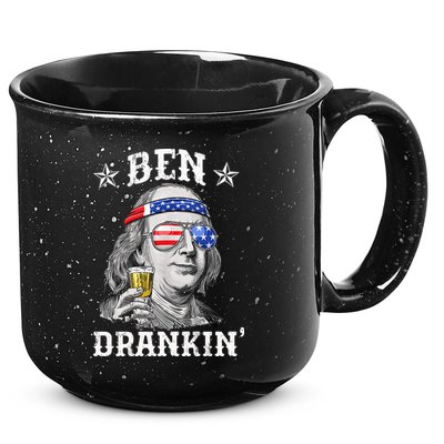 Ben Drankin Funny 4th Of July 15oz Campfire Ceramic Mug