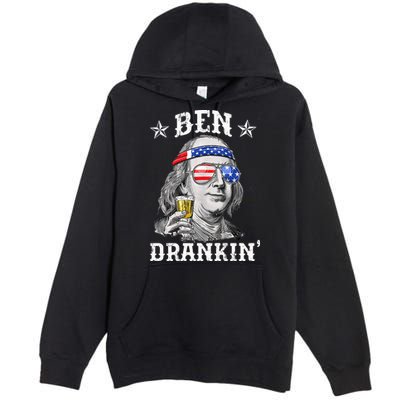 Ben Drankin Funny 4th Of July Premium Pullover Hoodie