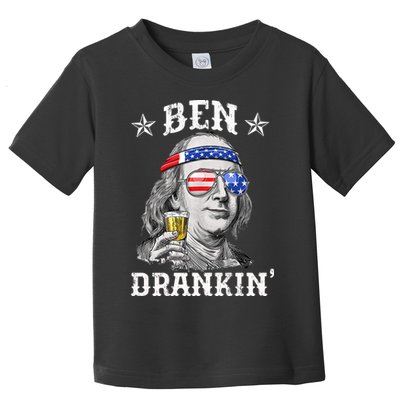Ben Drankin Funny 4th Of July Toddler T-Shirt