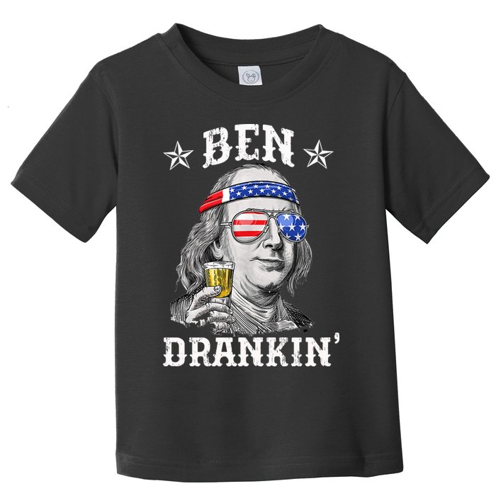 Ben Drankin Funny 4th Of July Toddler T-Shirt