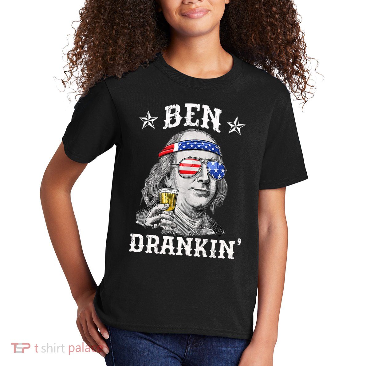 Ben Drankin Funny 4th Of July Kids T-Shirt