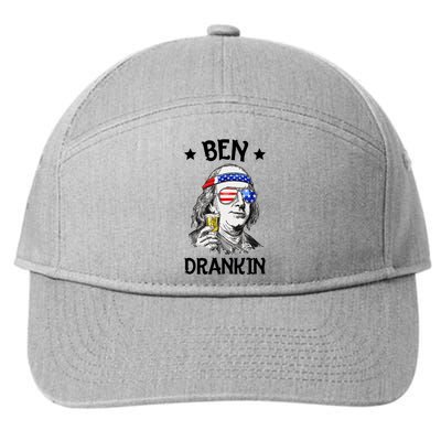 Ben Drankin Funny Gift 7-Panel Snapback Hat