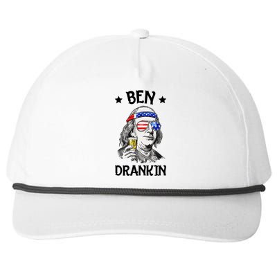 Ben Drankin Funny Gift Snapback Five-Panel Rope Hat