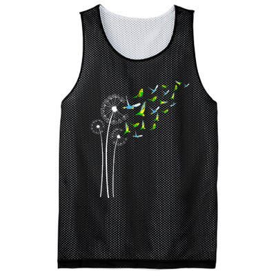 Budgie Dandelion Flower For Dandelions And Parakeet Lover Mesh Reversible Basketball Jersey Tank