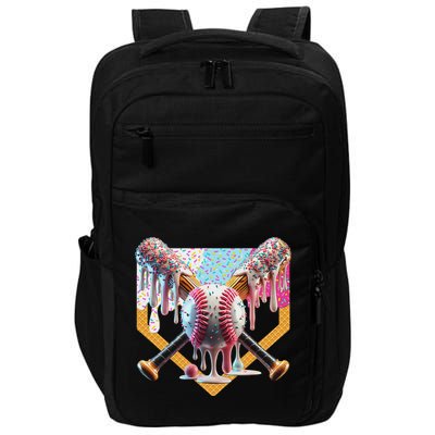Baseball Drip For Ice Cream Drip For Boy Baseball Impact Tech Backpack