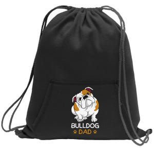 Bulldog Dad Funny English Bulldog Dog Owner Sweatshirt Cinch Pack Bag