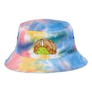 Behold Dog Funny Turtle Wearing A Priest Hat Tie Dye Newport Bucket Hat