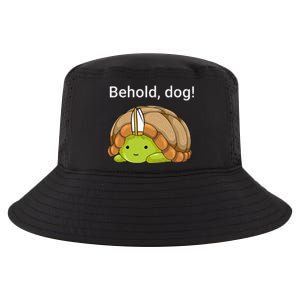 Behold Dog Funny Turtle Wearing A Priest Hat Cool Comfort Performance Bucket Hat