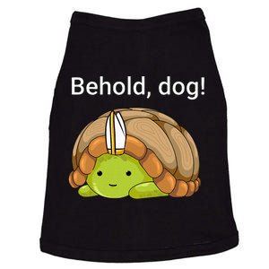 Behold Dog Funny Turtle Wearing A Priest Hat Doggie Tank