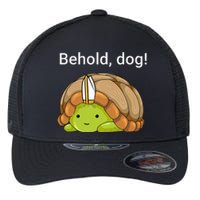 Behold Dog Funny Turtle Wearing A Priest Hat Flexfit Unipanel Trucker Cap