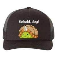 Behold Dog Funny Turtle Wearing A Priest Hat Yupoong Adult 5-Panel Trucker Hat