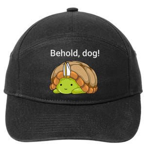 Behold Dog Funny Turtle Wearing A Priest Hat 7-Panel Snapback Hat