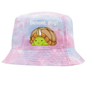 Behold Dog Funny Turtle Wearing A Priest Hat Tie-Dyed Bucket Hat